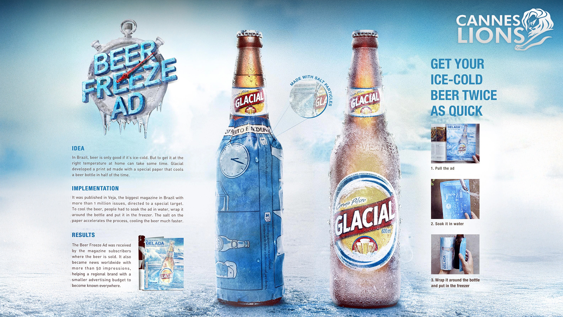 Glacial | Beer Freeze Ad